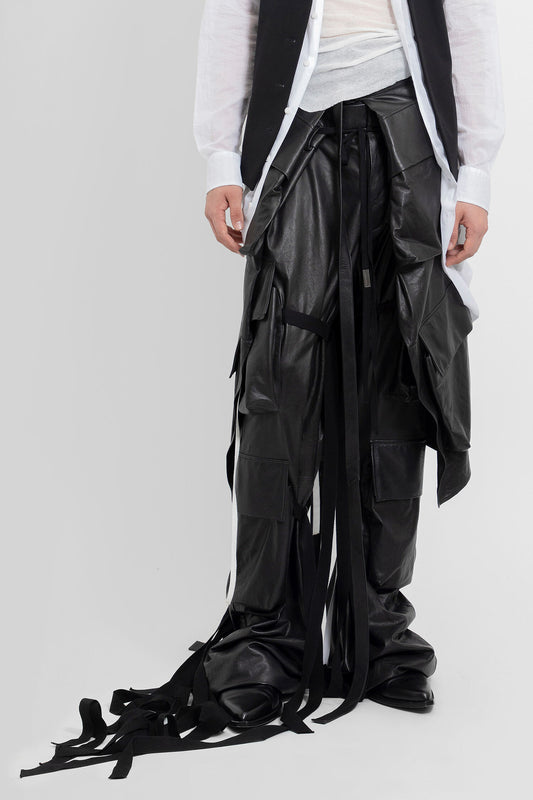 ANN DEMEULEMEESTER MAN BLACK TROUSERS