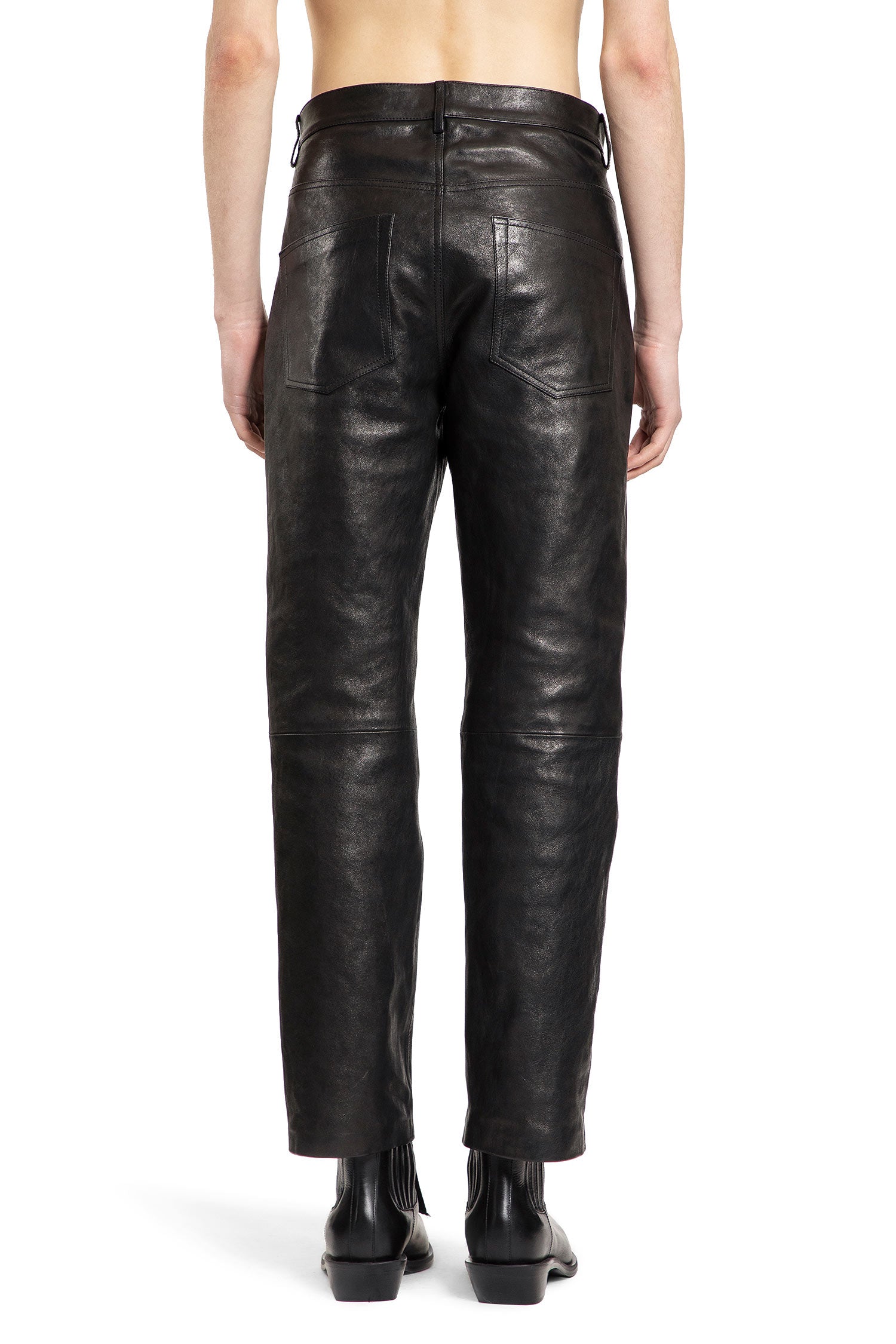 ANN DEMEULEMEESTER MAN BLACK TROUSERS