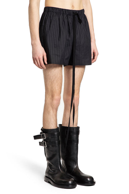 ANN DEMEULEMEESTER MAN BLACK SHORTS & SKIRTS