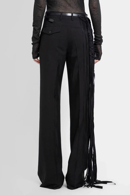 ANN DEMEULEMEESTER UNISEX BLACK BELTS - Antonioli.eu