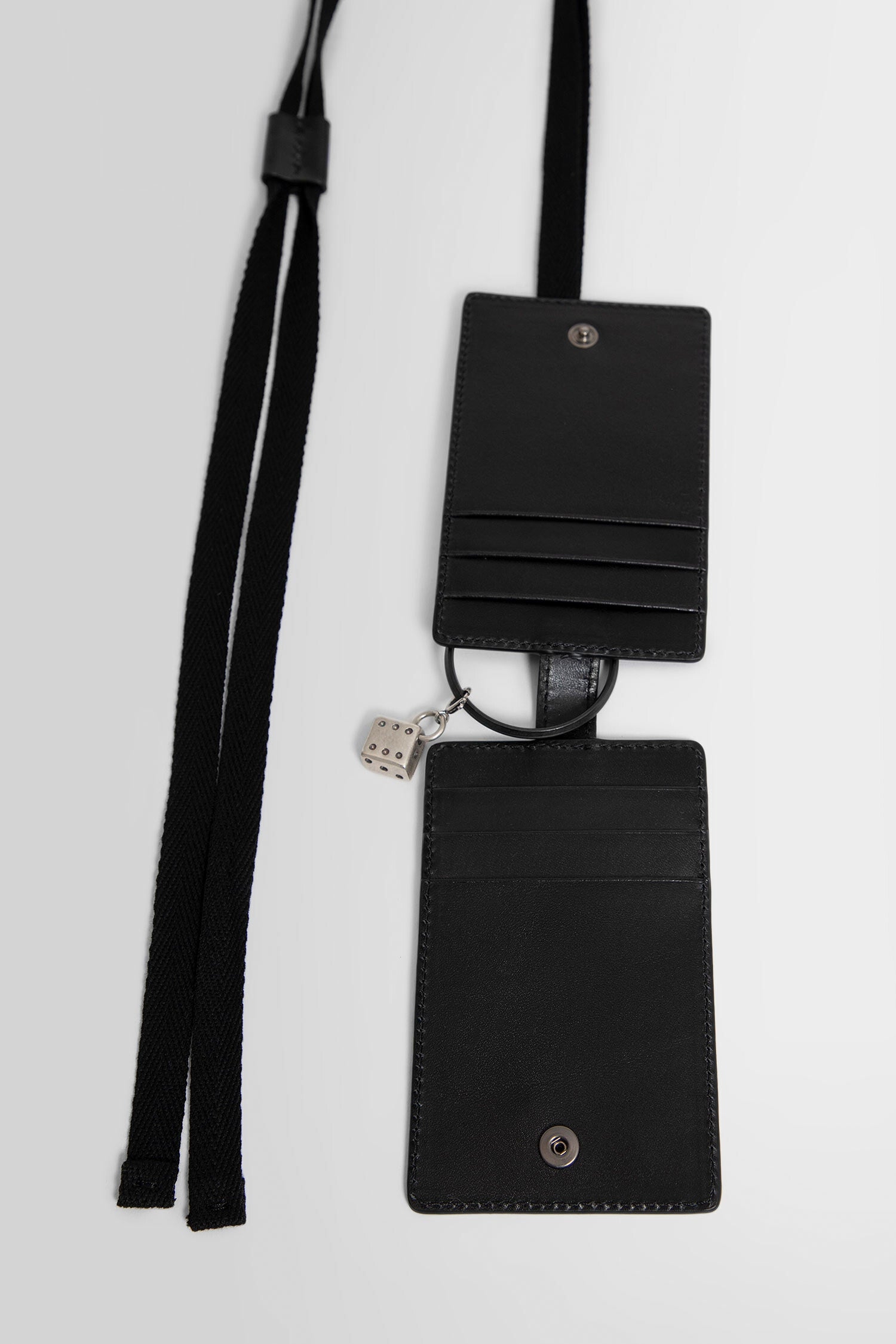 ANN DEMEULEMEESTER UNISEX BLACK WALLETS & CARDHOLDERS