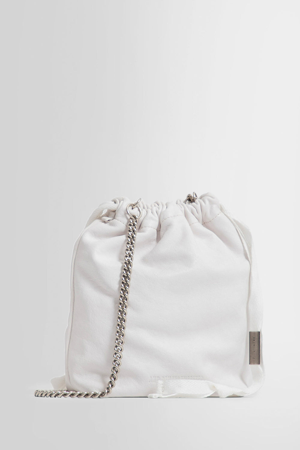 ANN DEMEULEMEESTER UNISEX WHITE CROSSBODY BAGS