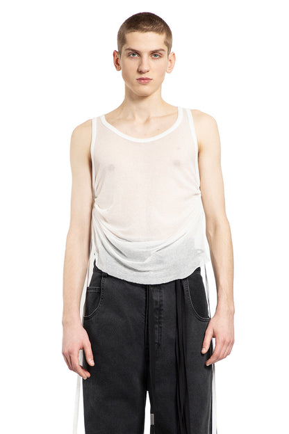 Antonioli ANN DEMEULEMEESTER MAN OFF-WHITE T-SHIRTS & TANK TOPS