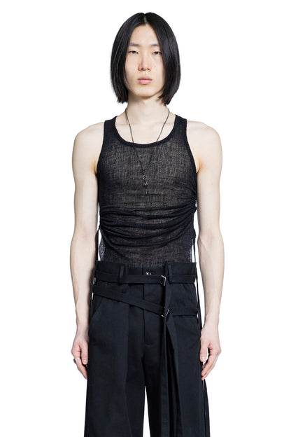 Boris Wrinkled Cropped Tank Top