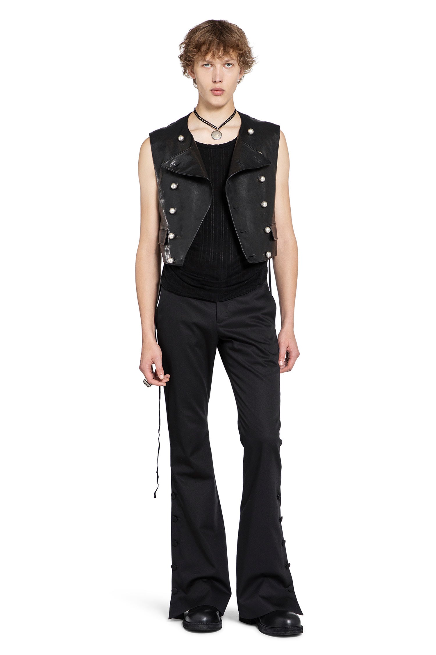 Boris Wrinkled Cropped Tank Top