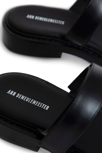 ANN DEMEULEMEESTER MAN BLACK SANDALS & SLIDES