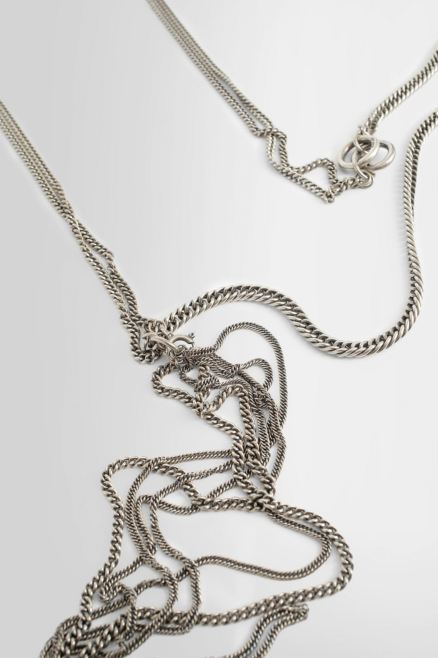 ANN DEMEULEMEESTER UNISEX SILVER JEWELLERY