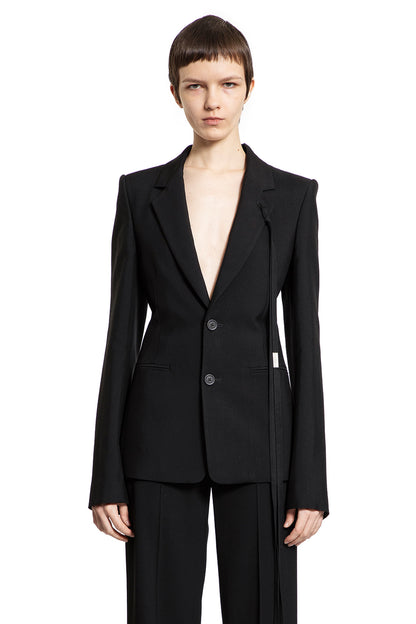 ANN DEMEULEMEESTER WOMAN BLACK BLAZERS