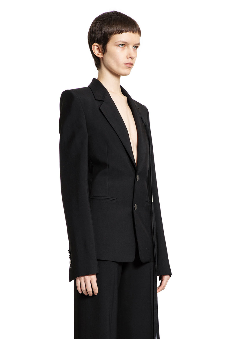 ANN DEMEULEMEESTER WOMAN BLACK BLAZERS