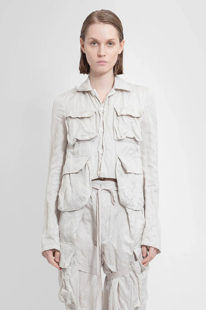 Antonioli ANN DEMEULEMEESTER WOMAN OFF-WHITE JACKETS