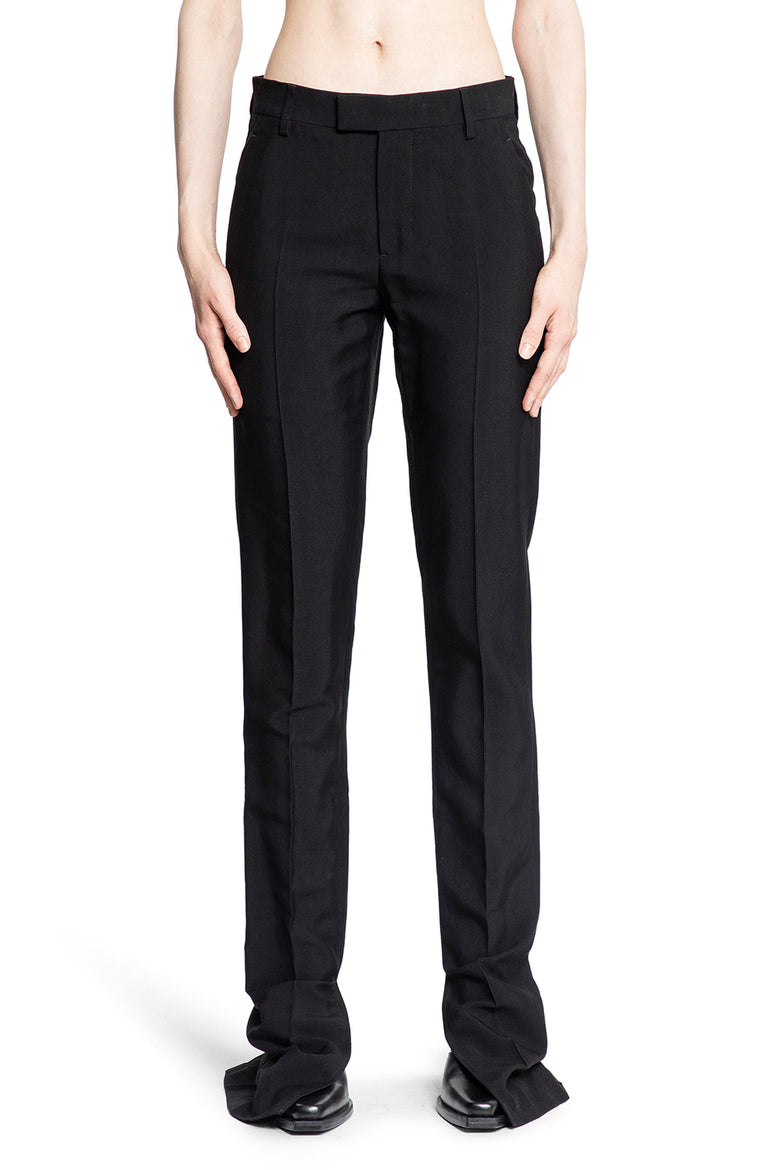 ANN DEMEULEMEESTER WOMAN BLACK TROUSERS