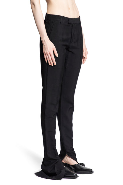 ANN DEMEULEMEESTER WOMAN BLACK TROUSERS