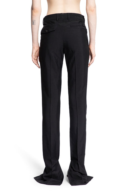 ANN DEMEULEMEESTER WOMAN BLACK TROUSERS