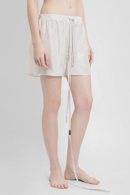 ANN DEMEULEMEESTER WOMAN WHITE SHORTS