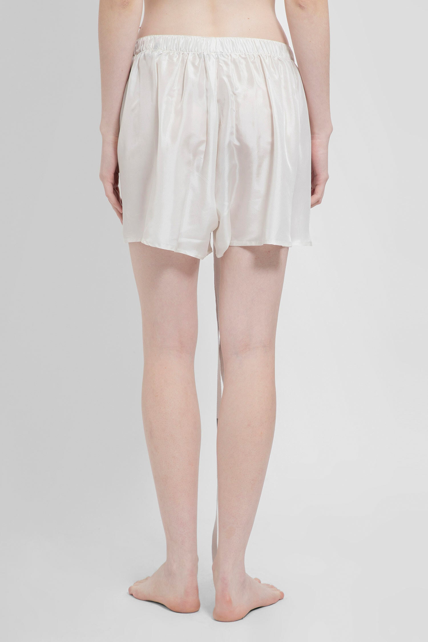 ANN DEMEULEMEESTER WOMAN WHITE SHORTS