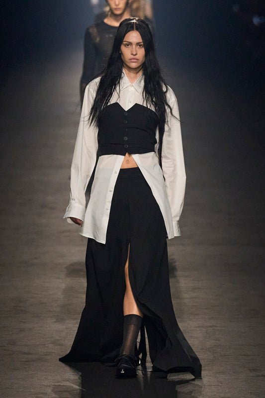 ANN DEMEULEMEESTER WOMAN BLACK SKIRTS