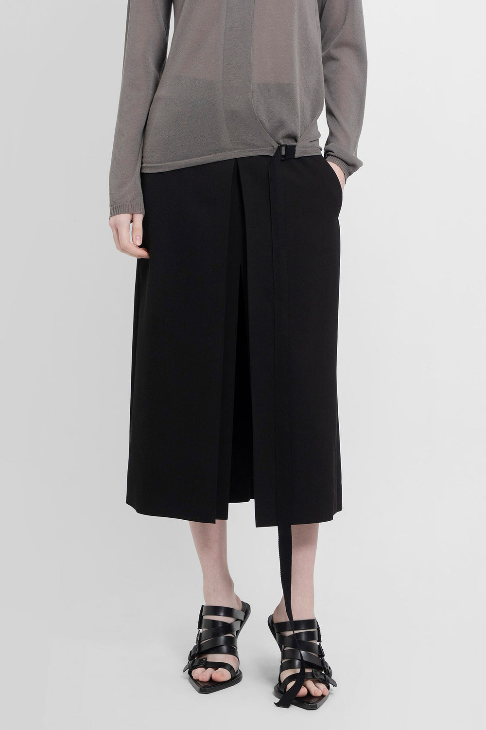 ANN DEMEULEMEESTER WOMAN BLACK SKIRTS