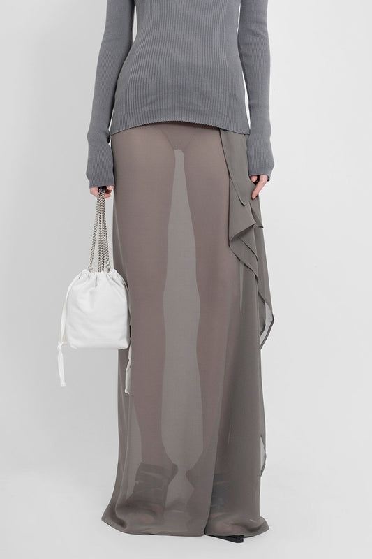 ANN DEMEULEMEESTER WOMAN BEIGE SKIRTS