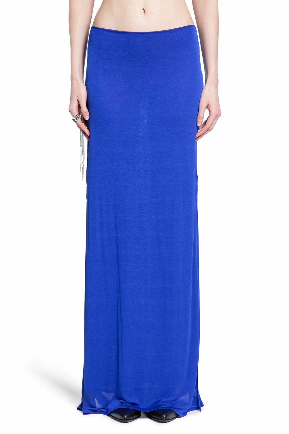 ANN DEMEULEMEESTER WOMAN BLUE SKIRTS