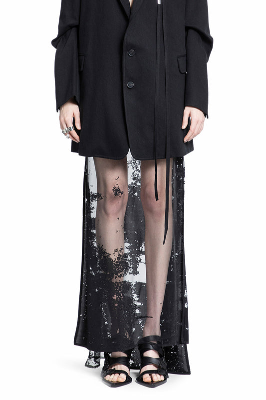 ANN DEMEULEMEESTER WOMAN BLACK SKIRTS