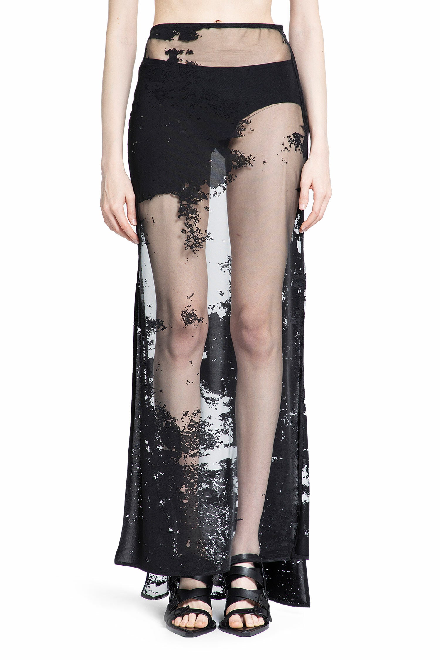 ANN DEMEULEMEESTER WOMAN BLACK SKIRTS