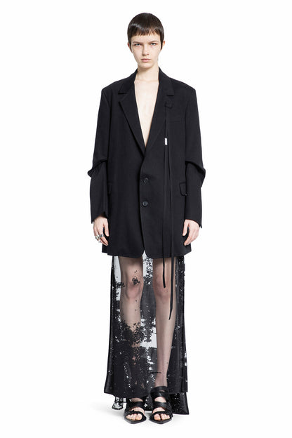 ANN DEMEULEMEESTER WOMAN BLACK SKIRTS