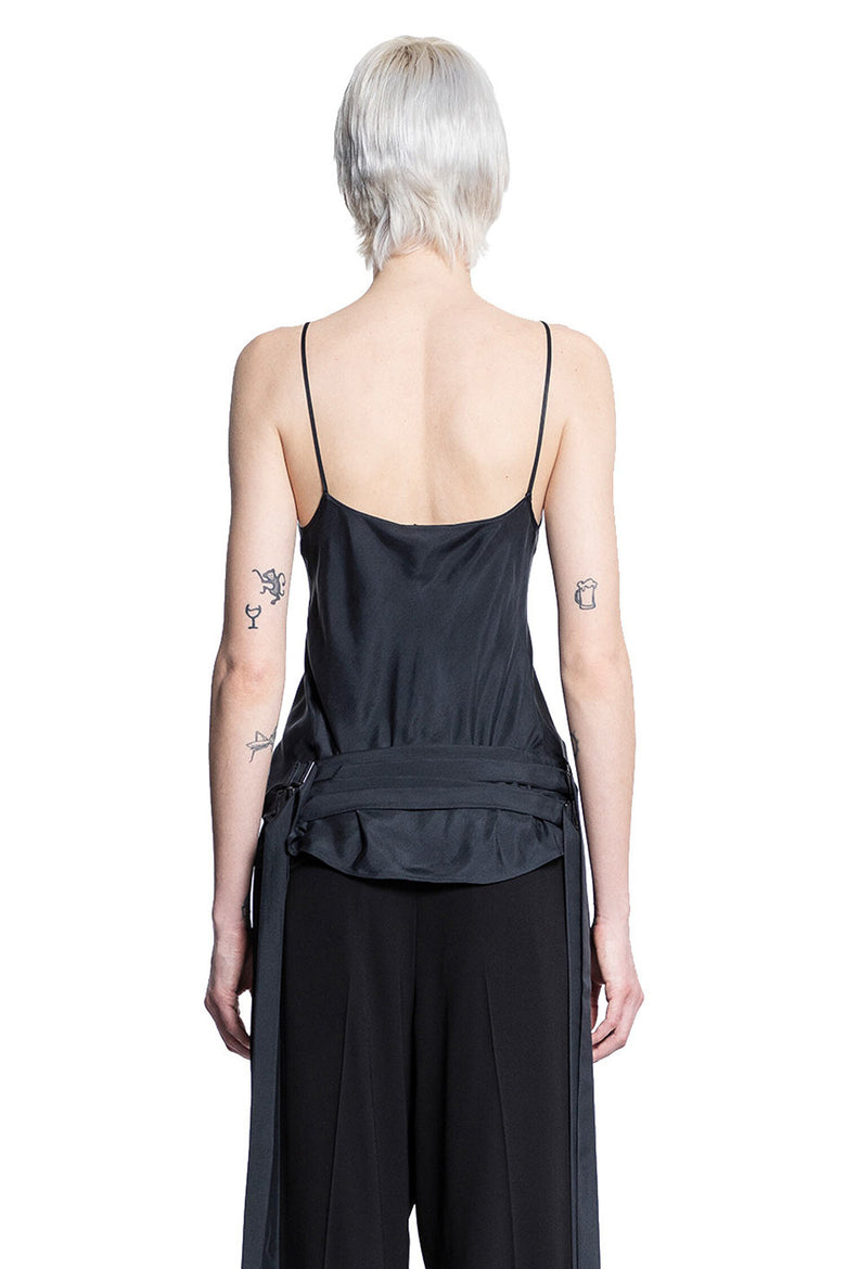 ANN DEMEULEMEESTER WOMAN BLACK TOPS