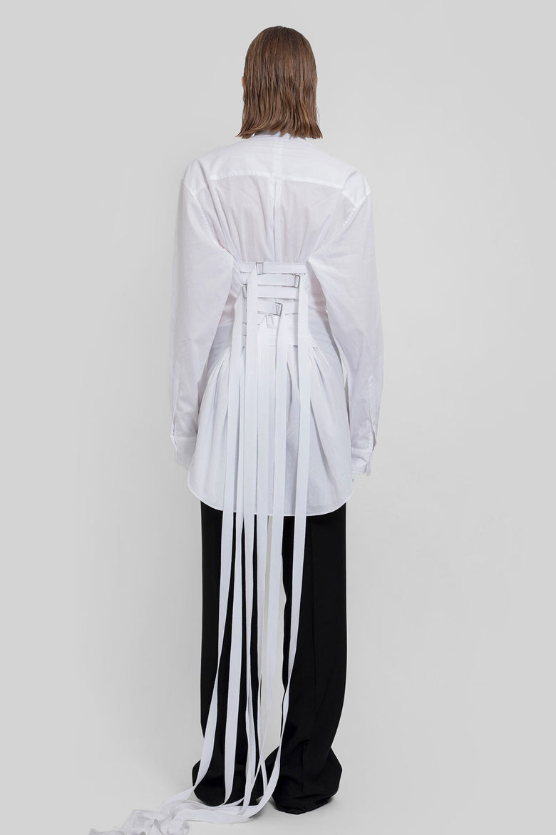 ANN DEMEULEMEESTER WOMAN WHITE SHIRTS