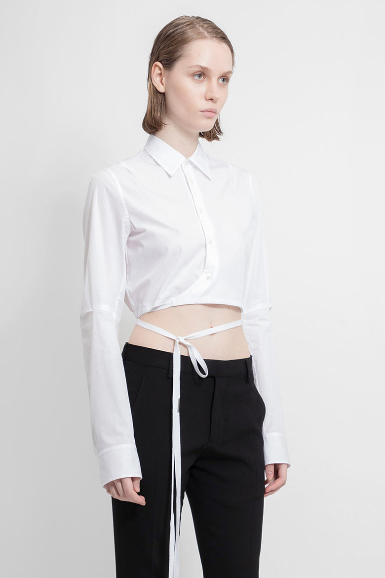 ANN DEMEULEMEESTER WOMAN WHITE SHIRTS