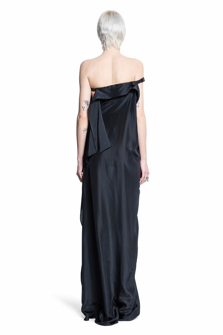 ANN DEMEULEMEESTER WOMAN BLACK DRESSES