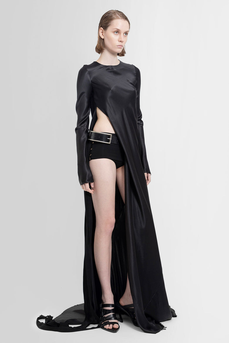 ANN DEMEULEMEESTER WOMAN BLACK DRESSES