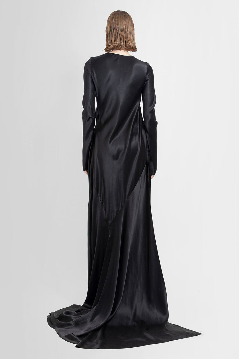 ANN DEMEULEMEESTER WOMAN BLACK DRESSES