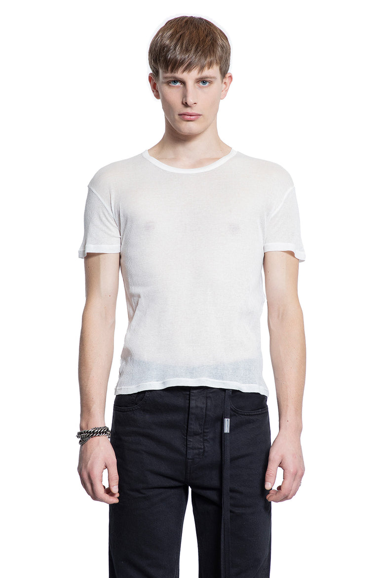 ANN DEMEULEMEESTER MAN WHITE T-SHIRTS & TANK TOPS