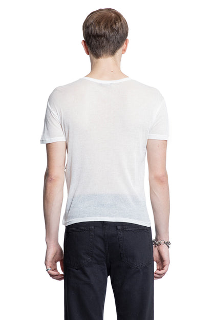 ANN DEMEULEMEESTER MAN WHITE T-SHIRTS & TANK TOPS