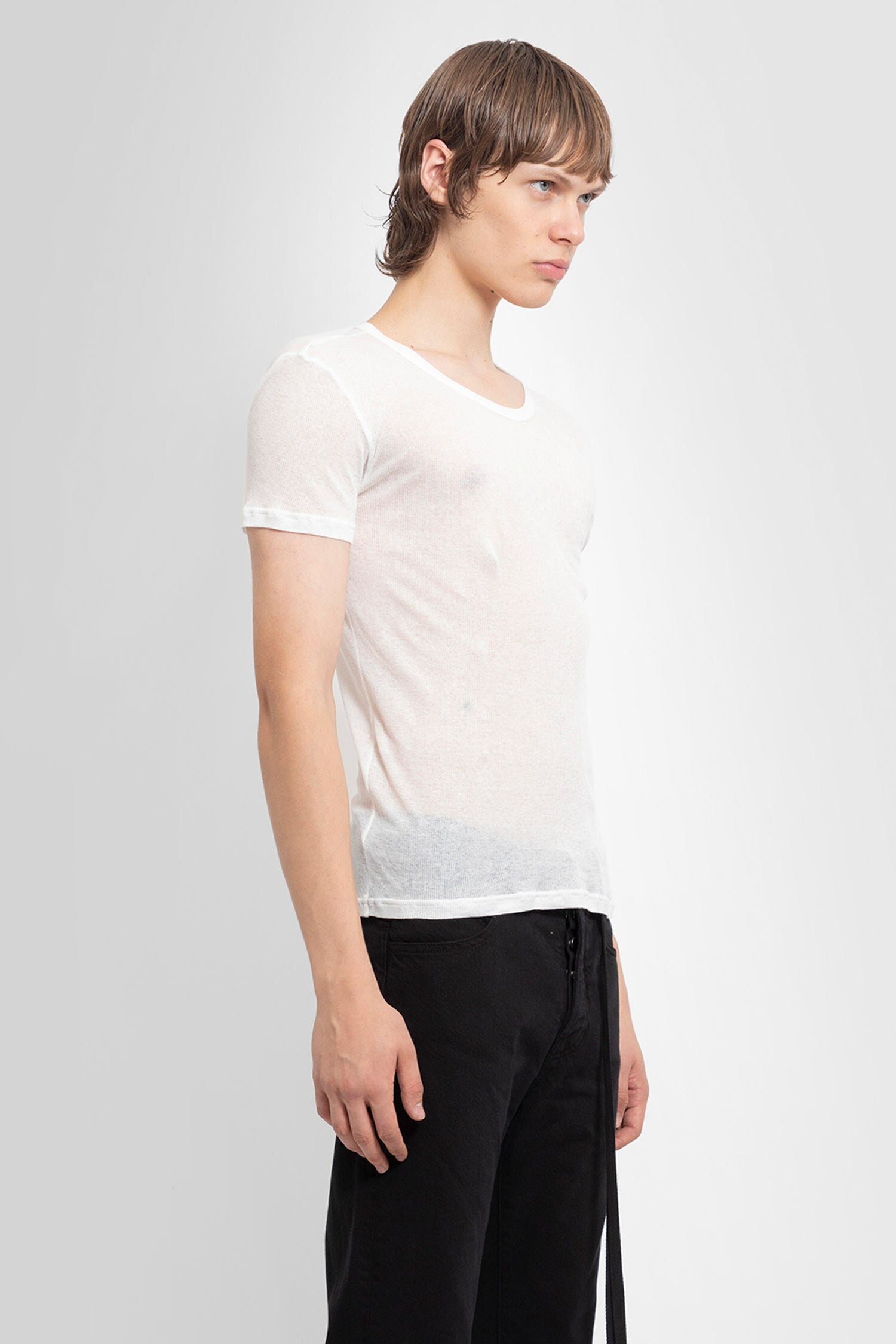 ANN DEMEULEMEESTER MAN WHITE T-SHIRTS & TANK TOPS