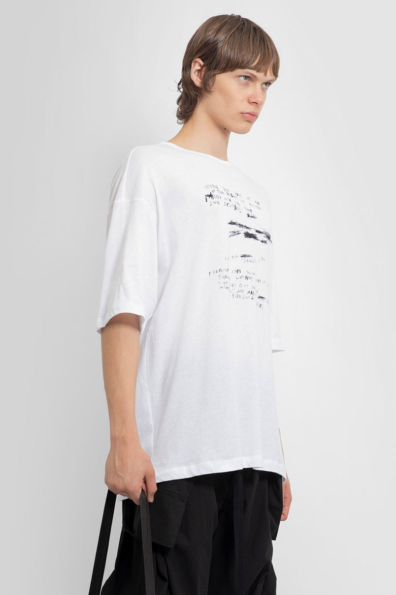 ANN DEMEULEMEESTER MAN WHITE T-SHIRTS & TANK TOPS