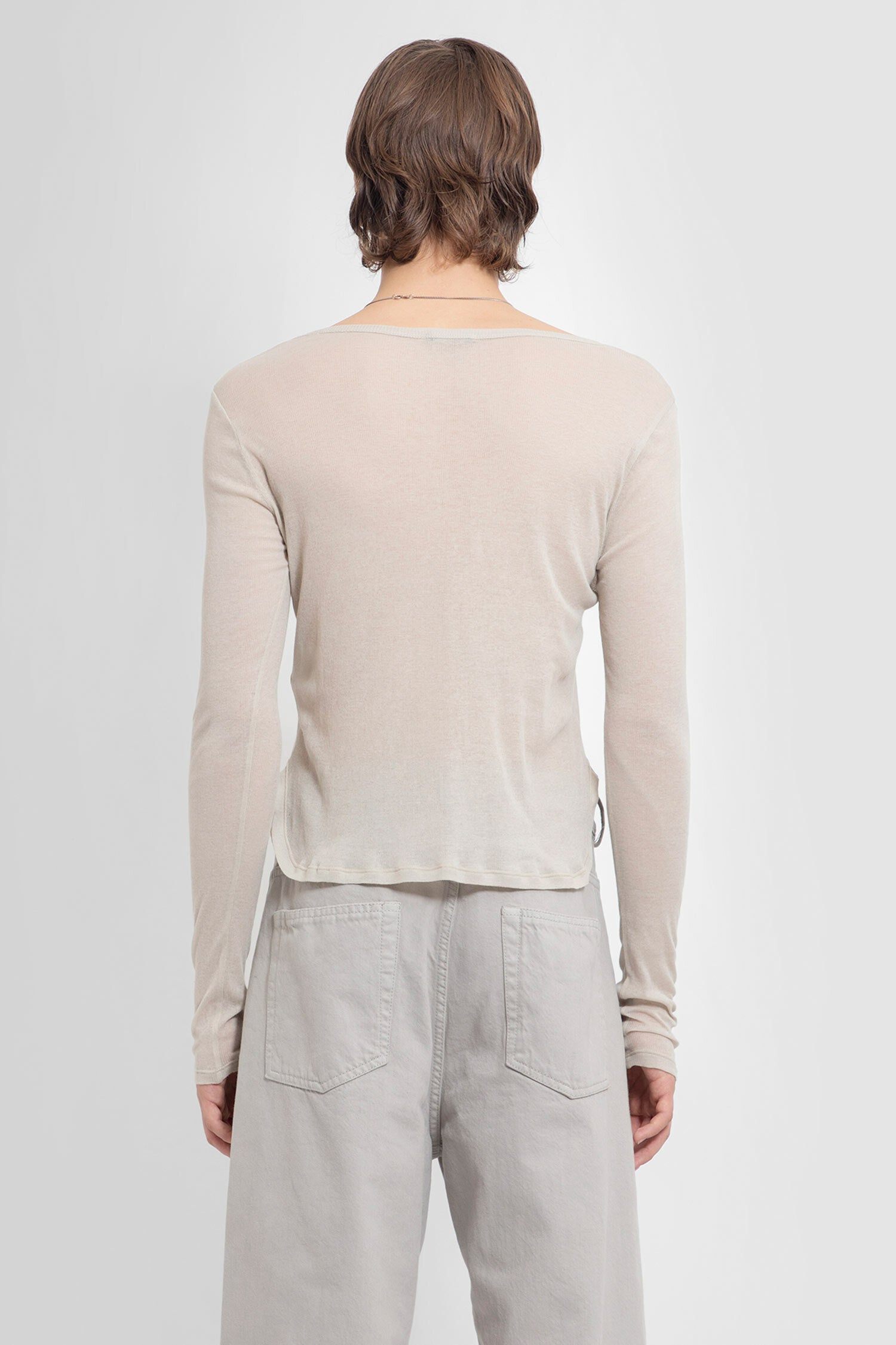 ANN DEMEULEMEESTER MAN BEIGE T-SHIRTS