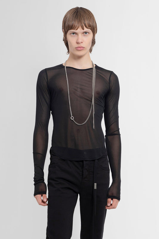 ANN DEMEULEMEESTER MAN BLACK T-SHIRTS & TANK TOPS