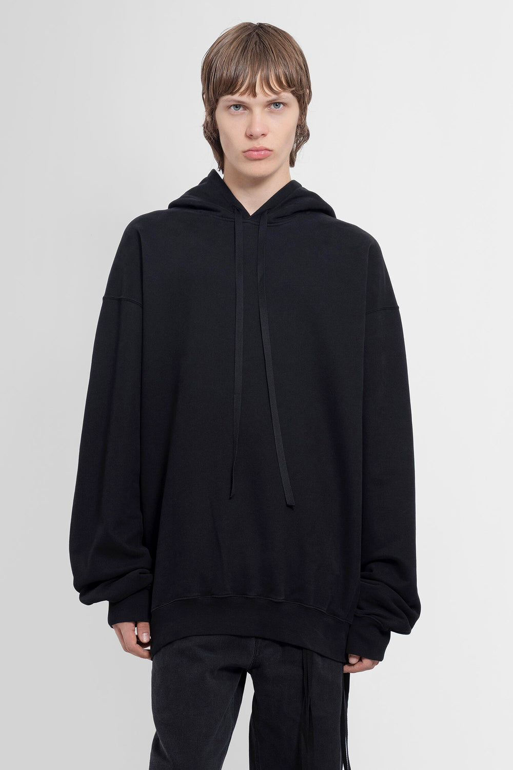 ANN DEMEULEMEESTER MAN BLACK SWEATSHIRTS