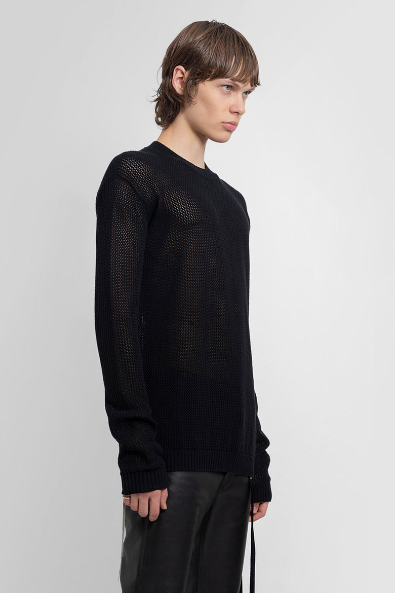 ANN DEMEULEMEESTER MAN BLACK KNITWEAR