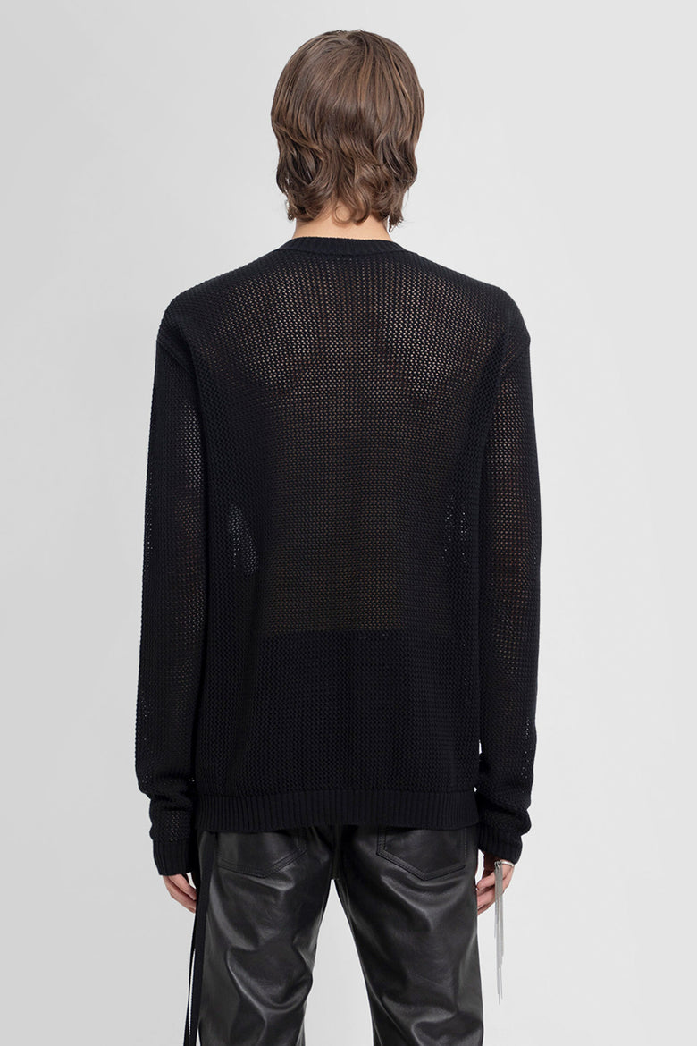 ANN DEMEULEMEESTER MAN BLACK KNITWEAR