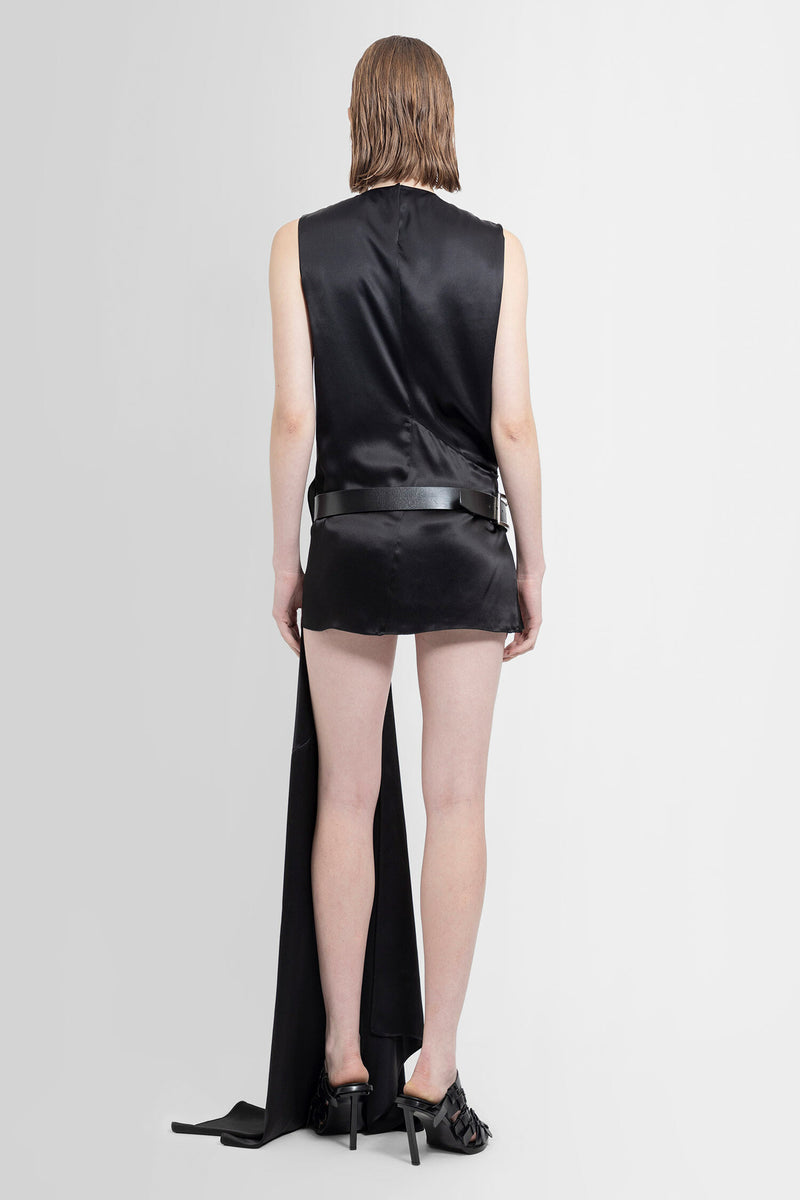 ANN DEMEULEMEESTER WOMAN BLACK DRESSES