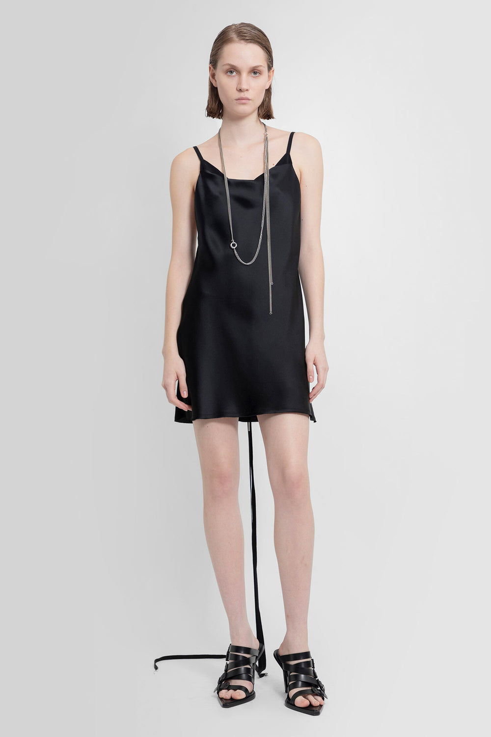 ANN DEMEULEMEESTER WOMAN BLACK DRESSES