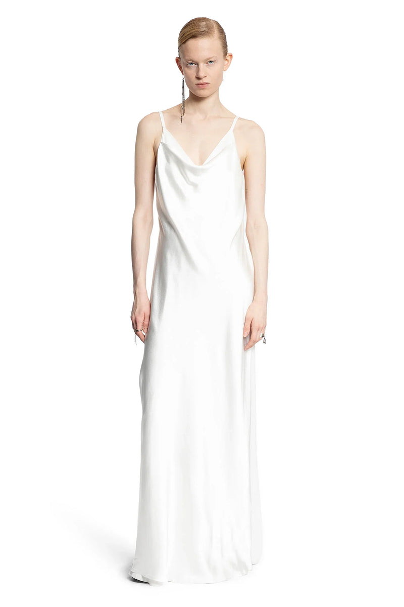 Nura long slip dress with front panel - Antonioli.eu