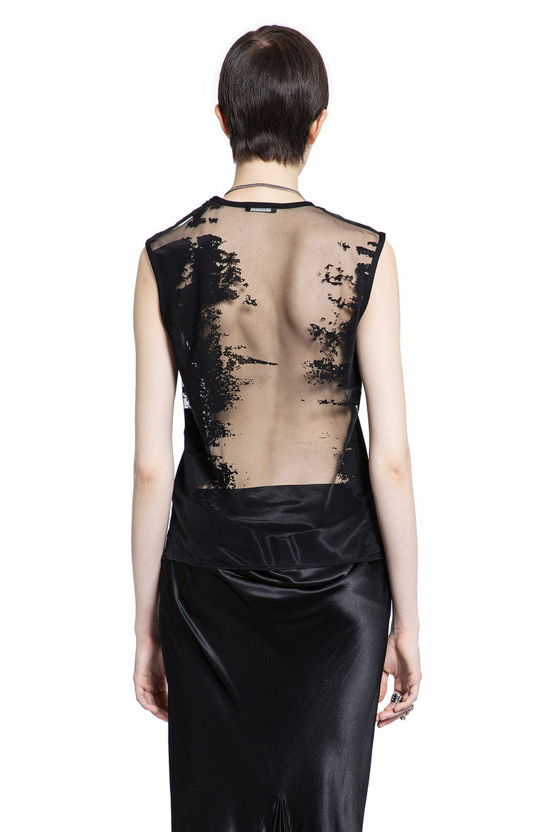 ANN DEMEULEMEESTER WOMAN BLACK TOPS