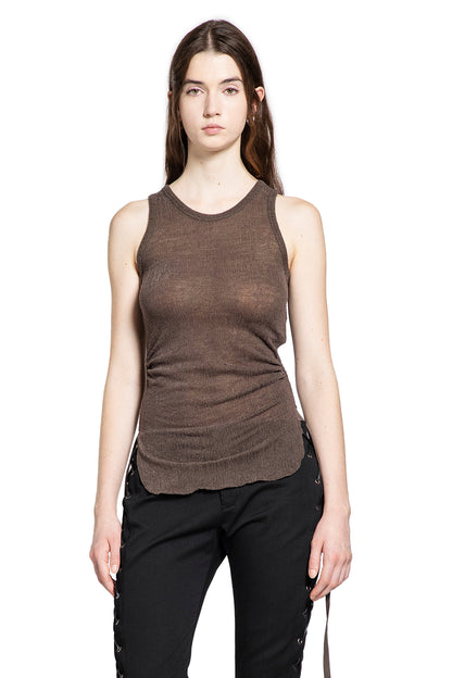 Mara Wrinkled Cropped Tank Top
