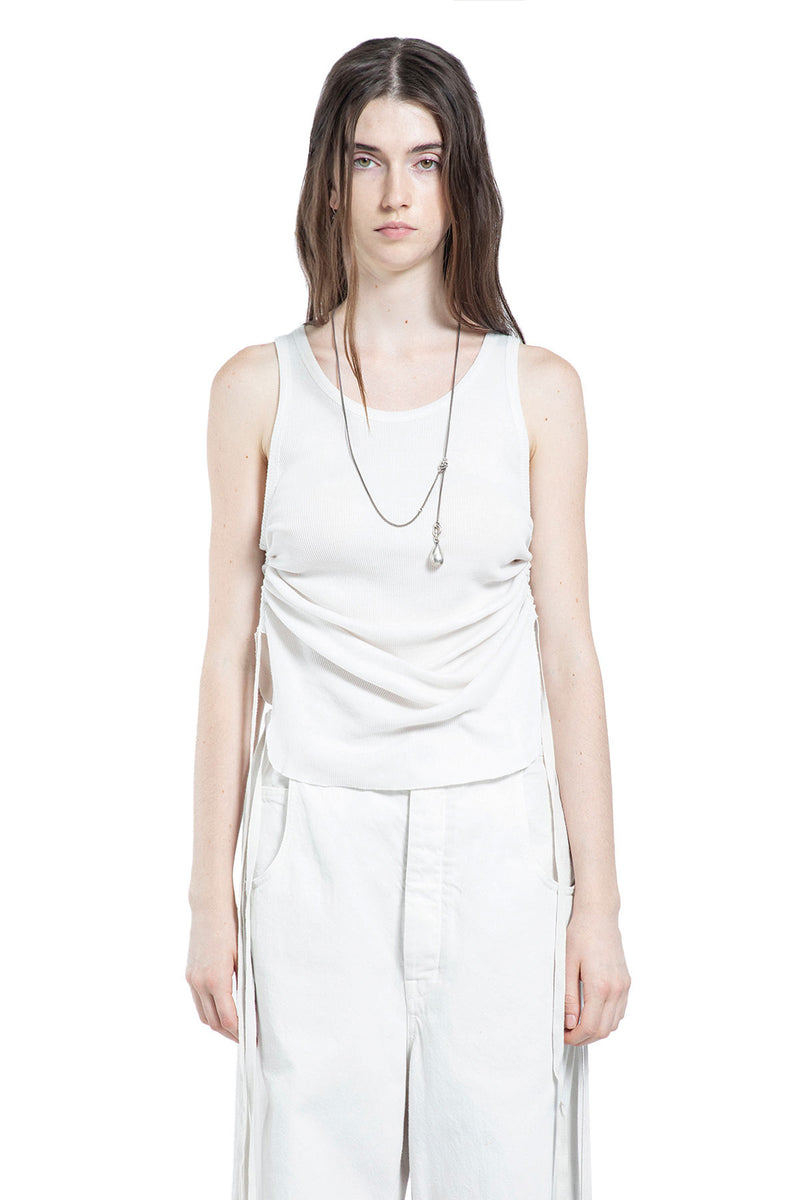 Mara Wrinkled Cropped Tank Top