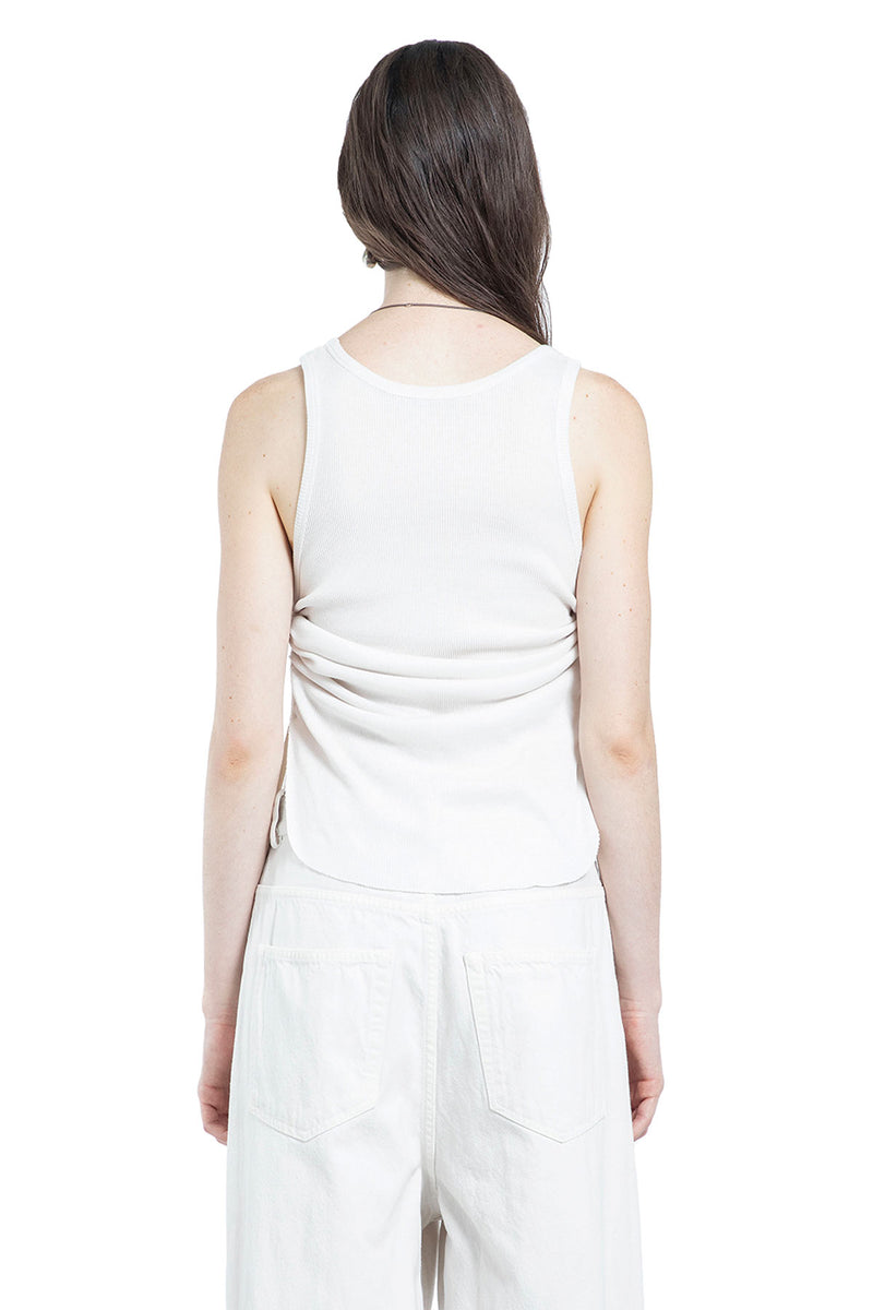 Mara Wrinkled Cropped Tank Top