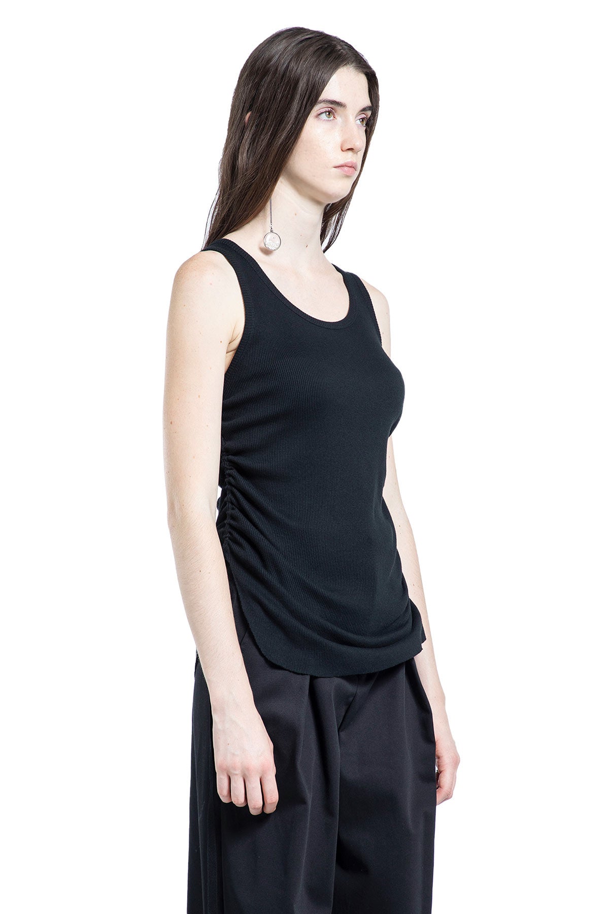 Mara Wrinkled Cropped Tank Top