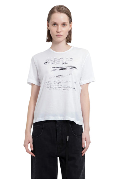 Antonioli ANN DEMEULEMEESTER WOMAN WHITE T-SHIRTS & TANK TOPS